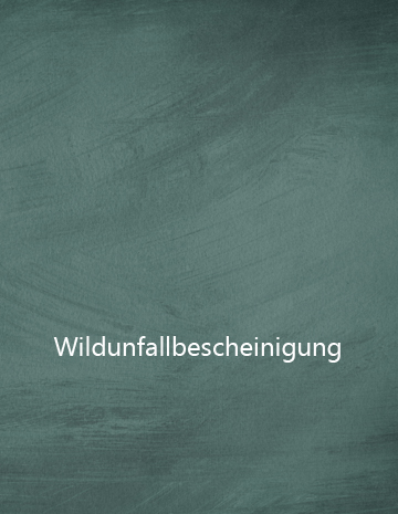 Wildunfallbescheinigung